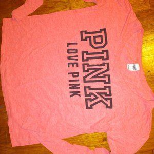 VS pink medium long sleeve top